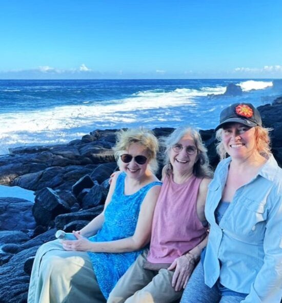 With friends in Hawaii, celebrating my 70th birthday.